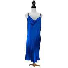 Vestido sin mangas bebe azul brillante satinado - para mujer talla XL, usado segunda mano  Embacar hacia Argentina