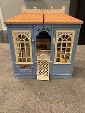 Mattel Barbie 1998 Family House Blue Fold Out Doll House w/ Box Vintage Rare Bed, used for sale  Shipping to South Africa
