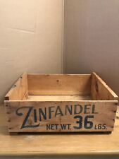 Antique zinfandel crate for sale  Rolling Meadows