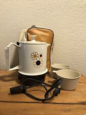 Regal Poly Perk Vintage Electric Coffee Pot Percolator 2 Cup Travel Set for sale  Pinconning