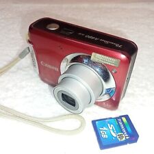 Cámara digital Canon PowerShot A480 10,0 MP - roja, probada, tarjeta de memoria segunda mano  Embacar hacia Argentina