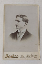 Vintage Cabinet Card Man in Suit by Bonell in Eau Claire, Wisconsin for sale  Shipping to South Africa