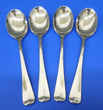 4 Gorham COLONIAL TIPT Glossy 18/8 Stainless Japan Flatware 7" OVAL SOUP SPOONS for sale  Shipping to South Africa