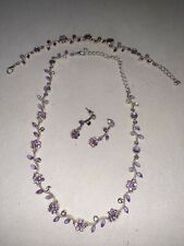 Purple gemstone necklace for sale  Milwaukee