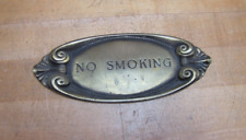 Smoking brass plaque for sale  Flemington