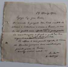 1920 lettera utografa usato  Bagnacavallo