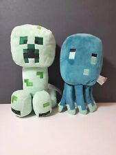 Peluche Mojang Minecraft Earth Glow Happy Explorer calamar y creeper 7,5 segunda mano  Embacar hacia Argentina