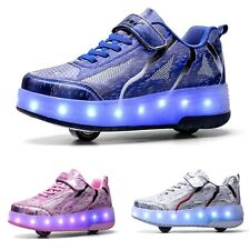 Meninos e Meninas LED 2 Rodas Sapatos de Patins Crianças Flash Roller Shoe com Cargas USB comprar usado  Enviando para Brazil