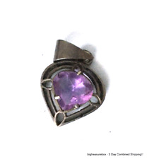 amethyst heart pendant for sale  Green Bay