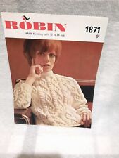 Vintage robin aran for sale  NEWBIGGIN-BY-THE-SEA