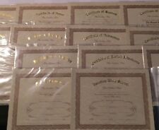 Tan parchment certificates for sale  Portland