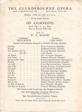 Opera programme 1937 for sale  LONDON