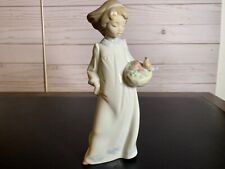 Estatueta Nao por Lladro Morning Sounds menina com pássaro na cesta acabamento brilhante 1432 comprar usado  Enviando para Brazil