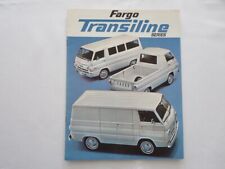 Folleto de colección para camioneta Fargo Dodge catálogo camioneta Transiline camioneta transivan , usado segunda mano  Embacar hacia Argentina