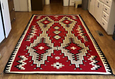 Usado, Alfombra de área Southwest alfombra santa fe navajo 9x12 kilim brillante lana nativa navaho segunda mano  Embacar hacia Mexico