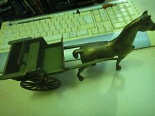 Bronce Figura  Caballo Tirando de su carro /carreta España, usado comprar usado  Enviando para Brazil