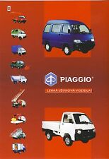 Piaggio 01 / 2002 catalogue brochure czech tcheque rare Ape Quargo Maxi Porter na sprzedaż  PL