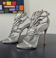 Giuseppe Zanotti x Kanye West size 40 Cruel Summer silver leather Italy 2013 for sale  Shipping to South Africa