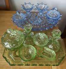 Blue green glass for sale  HARLOW