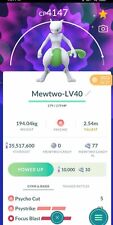 Pokemon Shiny Mewtwo LV40 3moves (Psystrike) - TRA'DE 20k ou 1mill Dust GO comprar usado  Enviando para Brazil