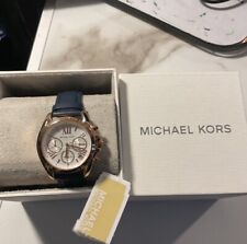 Relógio feminino Michael Kors pulseira de couro aço inoxidável tom dourado MK-2960, usado comprar usado  Enviando para Brazil