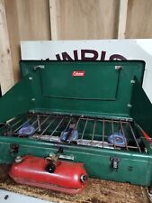 Vintage Coleman Model 426B Green Triple 3 Burner Gas Camping Stove Tested Works  for sale  Shipping to South Africa