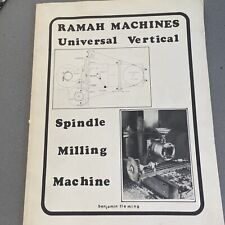 Libro de planos de fresadora de husillo vertical universal Ramah Machines, usado segunda mano  Embacar hacia Argentina