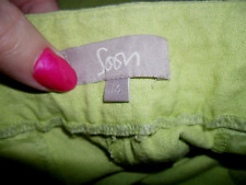 lime green linen trousers for sale  DUDLEY