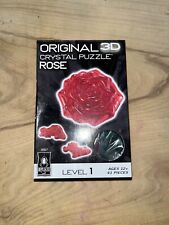 Quebra-cabeça de cristal 3D original - Rosa vermelha (caixa aberta - todas as peças incluídas) comprar usado  Enviando para Brazil