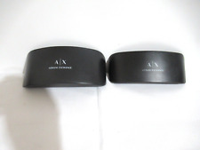 2 estojos de óculos de sol Armani Exchange preto estojo rígido médio e grande comprar usado  Enviando para Brazil