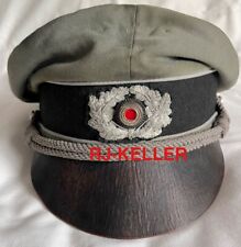 Boné chapéu viseira triturador oficiais militares Wehrmacht HEER exército alemão Segunda Guerra Mundial tamanho: 59 comprar usado  Enviando para Brazil