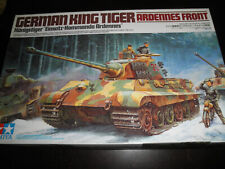 1/35 German KING TIGER Ardennes Front Heavy Tank w/Figures/ Motorcycle by Tamiya, used for sale  Rochester