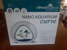Allpondsolutions  13.5L Nano Curve Aquarium Grey/SilverFish Tank Coldwater for sale  LYTHAM ST. ANNES