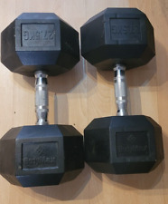 Rubber hex dumbbell for sale  BICESTER