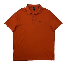Camisa polo masculina Armani Exchange XL extra grande abóbora manga curta algodão golfe, usado comprar usado  Enviando para Brazil