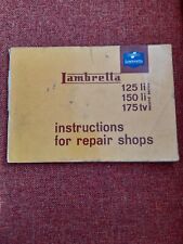 Lambretta instructions repair for sale  WESTGATE-ON-SEA