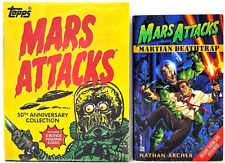 4 cartas colecionáveis bônus Mars Attacks Martian Deathtrap coleção 50º aniversário, usado comprar usado  Enviando para Brazil