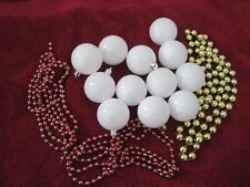 White christmas baubles for sale  FROME