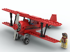 LEGO MOC Custom City Creator Adventurer's Red Biplane PDF Building Instructions! for sale  Shipping to South Africa
