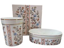 Usado, Juego de 3 piezas de baño Seven Seas tejido jabón plato vaso floral japonés porcelana de colección segunda mano  Embacar hacia Argentina