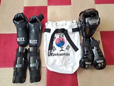 Taekwondo black sparring for sale  BANSTEAD