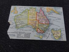 Australia map postcard for sale  ANSTRUTHER