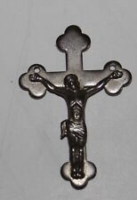 Pingente crucifixo vintage de prata esterlina 1,5 pol., não limpo, não polido 4,6 gramas comprar usado  Enviando para Brazil