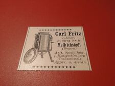 Carl fritz inh gebraucht kaufen  Höxter
