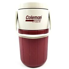 Vtg 1988 Coleman 5590 Maroon Polylite 1/2 Gallon Water Cooler Jug Camping Euc, used for sale  Shipping to South Africa