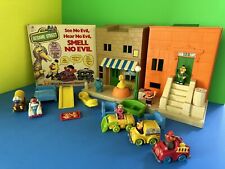 1984 Child Guidance Vintage Sesame Street House Hoopers Store 123 Play House, Carros comprar usado  Enviando para Brazil