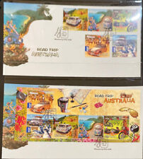 2012 International Road Trip Australia 2 x FDCs 1 selos normais e 1 minissolha comprar usado  Enviando para Brazil