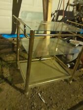 glass bar shelves cart for sale  Elizabethtown
