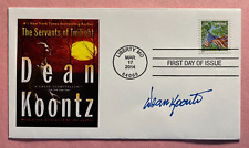 SIGNED DEAN KOONTZ FDC AUTOGRAPHED FIRST DAY COVER for sale  Shipping to South Africa