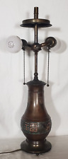 Vintage Cloisonne Copper 2 Bulb Lamp - WORKING for sale  Shipping to South Africa
